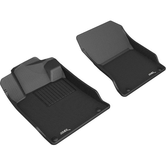 3D MAXpider Custom Fit Kagu Floor Mat (Black) Compatible with Nissan Altima 2019-2025 - Front Row