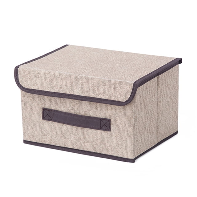 Billuyoard Caja de almacenamiento plegable de tela para el hogar, organizador de ropa multiusos plegable, caja portátil no tejida a prueba de busto Almacenamiento y organización del hogar beige Billuyoard HA0081-02B