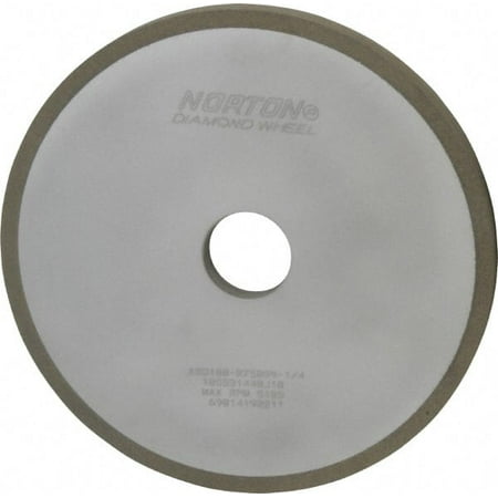 

Norton 7 Diam x 1-1/4 Hole x 1/2 Thick 100 Grit Surface Grinding Wheel Diamond Type 1A1 Fine Grade Resinoid Bond