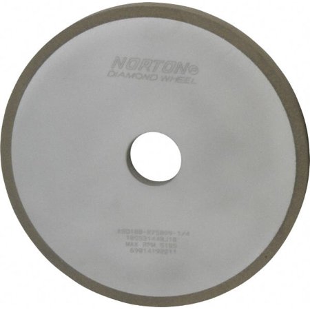 

Norton 7 Diam x 1-1/4 Hole x 1/2 Thick 100 Grit Surface Grinding Wheel Diamond Type 1A1 Fine Grade Resinoid Bond