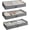 Grey 3 Pack, variant on 3 Pack Under Bed Storage Containers, Low Profile Underbed Shoes and Clothes Storage Organizer with Sturdy Sidewalls/Bottom, Large Dorm Storage Bins,33 * 17 * 4.5 inches,45L