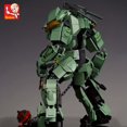 thumbnail image 3 of Sluban 542pcs Green Warrior Robot With Chain Hammer Building Blocks Toys, Robot Battle Armor Assembling Educational Toys, Christmas Gifts For Kids (No Box), 3 of 4