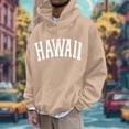 thumbnail image 2 of Men's Casual Sports Plus Size Letter Print Hooded Long Sleeved Hooded Top, 2 of 2