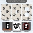 thumbnail image 3 of Yayeee Duplex Wall Plate 1-Gang 4.5"x2.7" Home Receptacle Light Switch Decorative Outlet Cover, Cute Cat Paw, 3 of 7