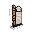 thumbnail image 4 of FONDOTIN Black Wooden Photo Frame for Graduation Party Decor Elegant Home Table Centerpiece 4x6 Inch, 4 of 5