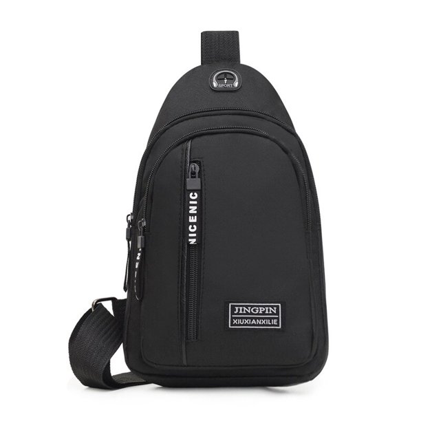 Mochila pequeña informal para mujer y niña, bolso de pecho con agujero para auriculares, bolsos cruzados para mujer, bolsos de hombro deportivos para ciclismo Fivean unisex