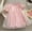 Pink, variant on Zecgelong Toddler Girls Short Sleevele Decoration Mesh Dress Dance Party Princess Dresses Clothes Girls Summer Dresses Size 18-24 Months Beige