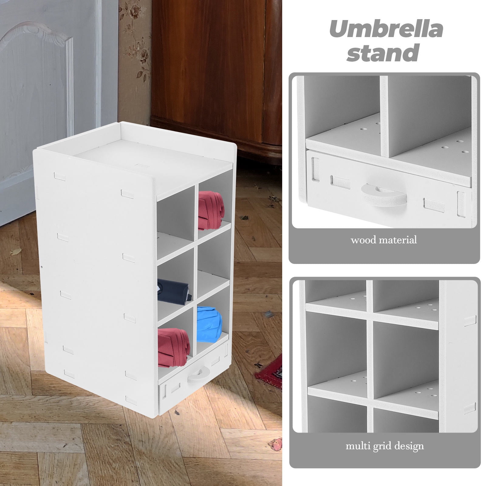 Raindrops Umbrella Stand Entryway Umbrella Holder Compact Umbrella Rack Floor Organizer