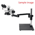 thumbnail image 3 of Hayear Heavy Duty Boom Metal Table Stand, 76mm Holder Universal Large Tripod for Industrial Stereo Microsocpe Soldering PCB Repair,Black,Only one Stand, 3 of 6