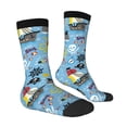 thumbnail image 3 of Uemuo Pirate Marine Animals Pattern Women's Crew Socks, Soft Durable Breathable Moisture-Wicking with Odor Control Cotton socks, 3 of 9