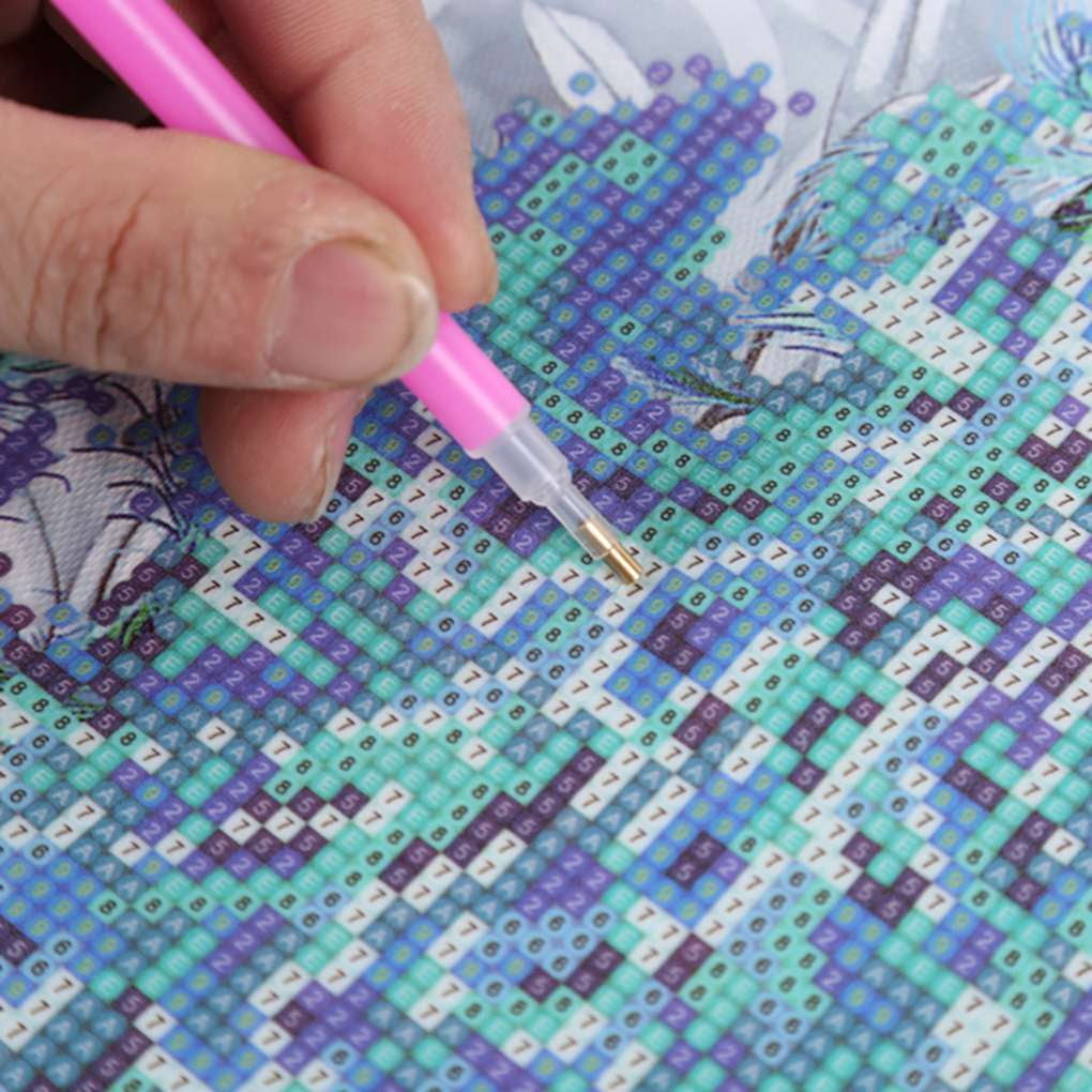 12pcs DIY Diamond Painting Set Rhinestone Cross Stitch Embroidery Pen ...