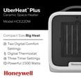 thumbnail image 2 of Ceramic Space Heater Honeywell UberHeat Plus for Small Rooms, 2 of 8