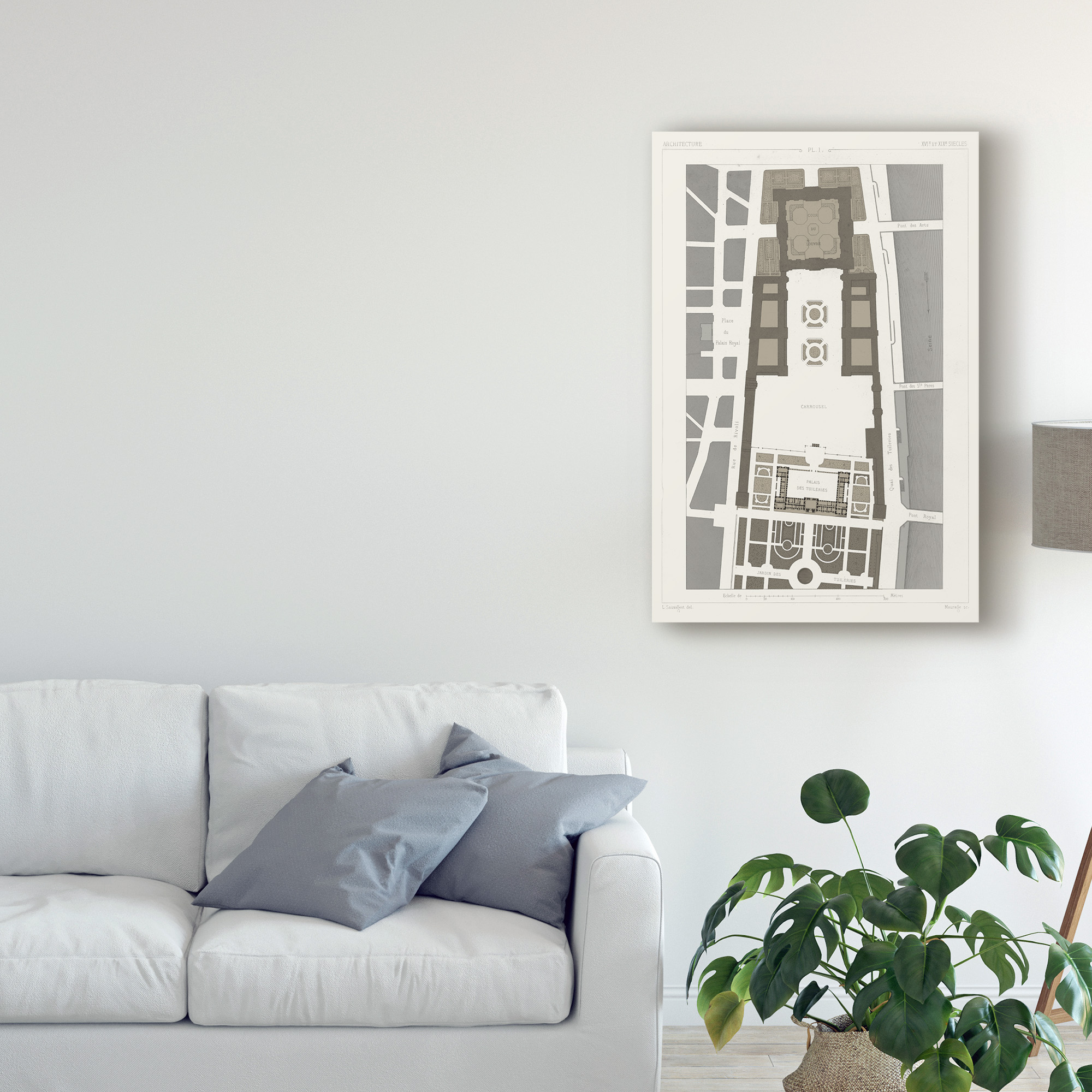 Palais Des Tuileries, Paris II' Canvas Art by Vision Studio