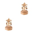 thumbnail image 2 of ZheElen Celebrate With Style - Elegant Wooden Musical Box For Birthday Christmas Gift With Exquisite Carousel 2Set, 2 of 6