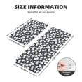 thumbnail image 2 of Logiee Daisies Flowers Print Kitchen Mats for Floor Sets of 2,Waterproof Kitchen Rugs,Non Slip Comfort Standing Mat Rug for Home,Runner,Sink,Office,Laundry, 2 of 6