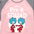 thumbnail image 3 of Dr. Seuss - Pre-K Squad - Toddler And Youth Girls Raglan Graphic T-Shirt, 3 of 6