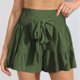 thumbnail image 4 of Gibobby faldas de lentejuelas para mujer con volantes y tiras para mujer con culottes casuales de moda drapeados(Verde, S), 4 of 5