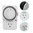 thumbnail image 4 of 24 Hour Cyclic Timer Switch Kitchen Timer Outlet Loop 110V Timing Socket Mechanical Timer 230VAC 3500W 16A UK EU com Plug, 4 of 6