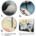 thumbnail image 3 of Designart "Grey And Green Embracing Art I" Modern Geometric Wall Art Print, 3 of 5