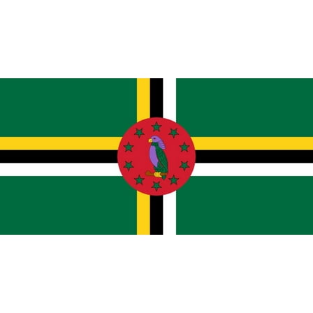 Dominica Flag Decal Sticker - 6 inches wide