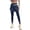 Blue, variant on CAIXIA Women Skirted Full Length Leggings with Pockets,Tennis Skorts Skirts with Leggings Yoga Skorts