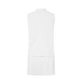thumbnail image 5 of Women Pajamas Sets 2 Piece Skirt Sets for Women Summer Vacation Outfits Solid Drawstring Elastic Waist Tennis Skirt Mock Neck Tank Tops Matching Set New White L, 5 of 8