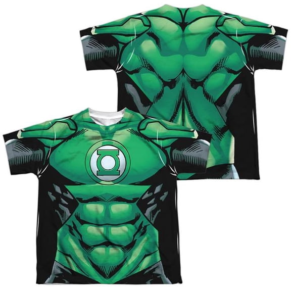 Green Lantern - Uniform (Front/Back Print) - Youth Short Sleeve Shirt - Small