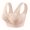 Beige, variant on Bras for Older Women V-Neck Strappy Sports Bra No Underwire Support Smooth Bralettes Purple, Size XXXL