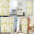 thumbnail image 6 of Watercolor Flower Fabric Shower Curtain Yellow Floral Plant Washable Shower Curtains for Bathroom, Waterproof Bath Curtain with Hooks Home Decor 36x72in, 6 of 8