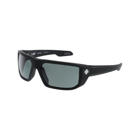 Spy Sunglasses 673012973864 Mccoy Polarized Lenses Scratch Resistant Wrap Athletic, Matte Black
