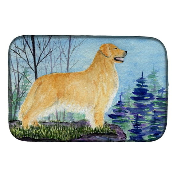 Golden Retriever Dish Drying Mat