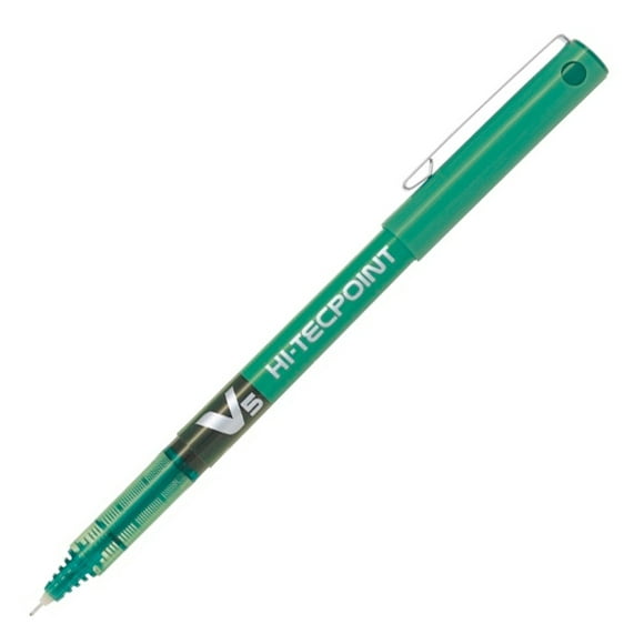 Pilot Hi-Tecpoint V5 Stylo à Bille Roulante, Pointe Aiguille, 0,5 mm, Encre Verte