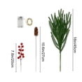 thumbnail image 4 of Christmas Plastic Artificial Flower DIY Kit with Light String, Bendable Sprigs and Branches for Vase or Tabletop Holiday Decor Multicolor, 4 of 7