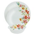 thumbnail image 5 of Gibson Ultra Blooming Rose 12-Piece Tempered Opal Glass Dinnerware Set, White, 5 of 5