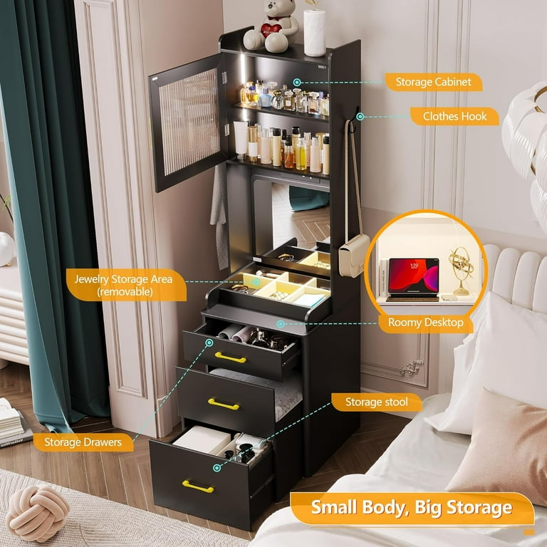 Vanity Storage for Electronics: Ultimate Space-Saving Solutions