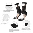 thumbnail image 4 of Balery Black And White Boston Terrier Calcetas Largas con Estampado para Hombre y Mujer – Suaves y Transpirables, Talla Única (US 5-11), 4 of 6