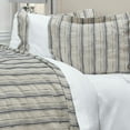 thumbnail image 5 of Rizzy Home Woven in Stripes 20" x 36" Linen King Sham-Natural/Navy, 5 of 5