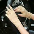 thumbnail image 6 of Womens Sexy Lace Driving Gloves Ladies Long Fingerless Half Finger Fishnet Gloves Lace Gloves Mesh Mitten Dance Gloves BLACK, 6 of 8