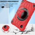 thumbnail image 6 of Dteck Case for Samsung Galaxy Tab A9 8.7 Inch, Heavy Duty Shockproof Rugged Case with Rotating Hand Strap Stand Shoulder Strap,Red, 6 of 7