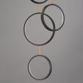 thumbnail image 4 of ET2 E24325-BKGLD 25 in. 15W Hoopla 6-Light Single Pendant in Black & Gold, 4 of 5