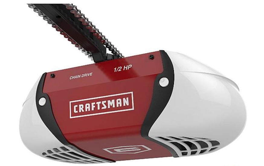 Craftsman Chain Drive Garage Door Opener 1 2hp With Remotes