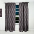 thumbnail image 2 of Designart 'Quilted Retro Pattern' Mid-Century Modern Curtain Panel, 2 of 5