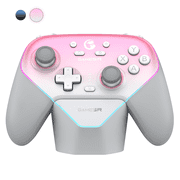 GameSir Super Nova Multi-platform Wireless Gaming Controller for PC/Switch/iOS/Android with Smart Auto Start-Stop Charging Dock(Whipped Pink Version)