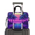 thumbnail image 2 of FORMRS 16" Laptop Bag Carrying Sleeve Case with Handle Travel Shoulder Briefcase, Purple Digital Art, 2 of 8