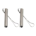 thumbnail image 1 of Miangastore Small Flashlight Detection Lamp Silver 2Pack 4.3X0.6X0.6in, 1 of 9