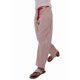 thumbnail image 3 of Pantalones Vaqueros Holgados con Diseño de Patchwork y Cordón Ajustable para Mujer Rojo M, 3 of 7