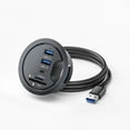 thumbnail image 4 of Scienceny Negro Conéctese fácilmente con la estación de acoplamiento USB Hub 0 Transmisión de alta velocidad Plug and Play Multipuerto Negro Type1 NO1, 4 of 6