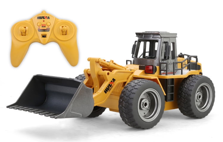 HuiNa Toys 1520 6 Channel 1/18 RC Metal Bulldozer Charging RC Car Free Shipping 