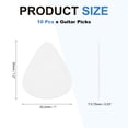 thumbnail image 2 of Puas de guitarra Uxcell, 10 piezas de 0.75mm de grosor en forma de corazón, plectros medianos de celuloide para bajo acústico eléctrico, ukelele, blanco, 2 of 7