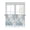 Navy Blue Teal, variant on Sage Green Grey Coastal Half Window Curtain 36 Inches Long, Summer Beach Coral Shell Ocean Window Treatment Curtain Drapes, Small Tier Curtains for Bathroom Over Sink, 27.5"x36", 2 Panels